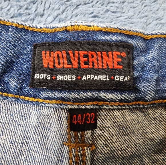 Wolverine Jeans Men's 44x32 Straight Blue Medium Wash - Picture 7 of 9